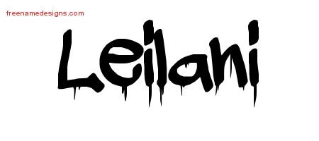 Graffiti Name Tattoo Designs Leilani Free Lettering - Free Name Designs