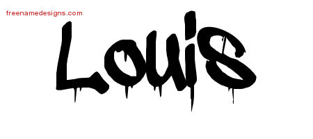Graffiti Name Tattoo Designs Louis Free Lettering - Free Name Designs
