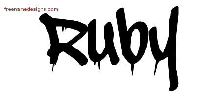 Graffiti Name Tattoo Designs Ruby Free Lettering - Free ...