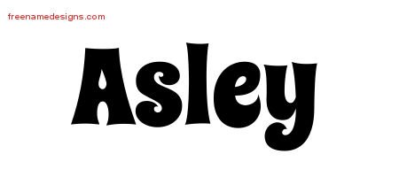 Groovy Name Tattoo Designs Asley Free Lettering - Free Name Designs