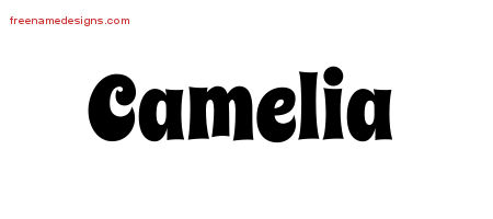 Groovy Name Tattoo Designs Camelia Free Lettering - Free ...