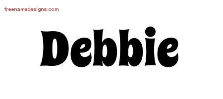 Groovy Name Tattoo Designs Debbie Free Lettering - Free Name Designs