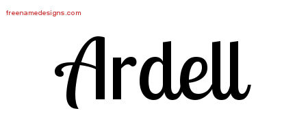 Handwritten Name Tattoo Designs Ardell Free Download ...