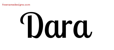 Handwritten Name Tattoo Designs Dara Free Download - Free ...