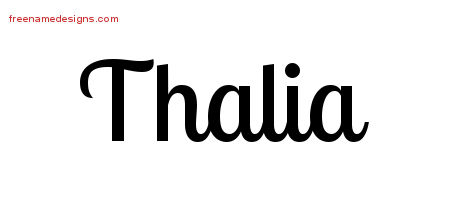 Handwritten Name Tattoo Designs Thalia Free Download ...