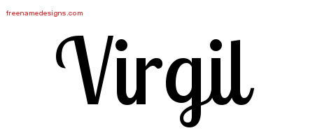 Virgil Handwritten Name Tattoo Designs