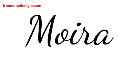 Lively Script Name Tattoo Designs Moira Free Printout ...