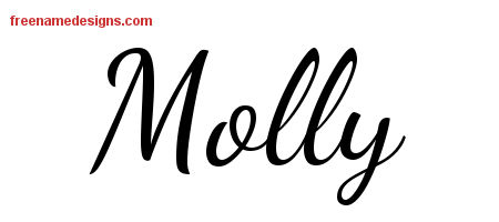 molly name tattoo script designs lively printout names handwritten