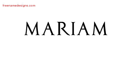 mariam name Gallery