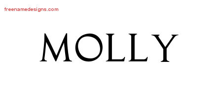 molly name tattoo designs regal victorian graphic printable