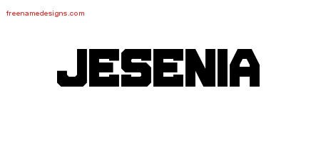 Titling Name Tattoo Designs Jesenia Free Printout - Free Name Designs