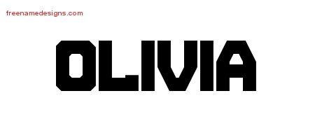 Titling Name Tattoo Designs Olivia Free Printout - Free Name Designs