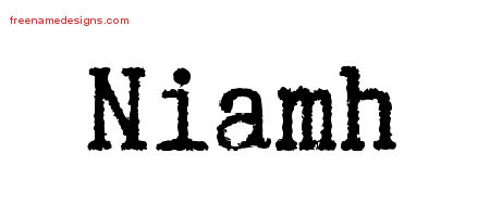 niamh name designs tattoo typewriter freenamedesigns