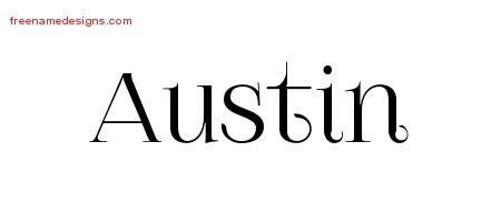 Vintage Name Tattoo Designs Austin Free Download - Free Name Designs