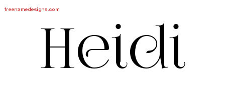 Vintage Name Tattoo Designs Heidi Free Download - Free ...