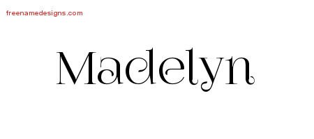 Vintage Name Tattoo Designs Madelyn Free Download - Free Name Designs