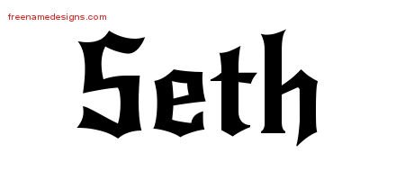 Gothic Name Tattoo Designs Seth Download Free - Free Name Designs