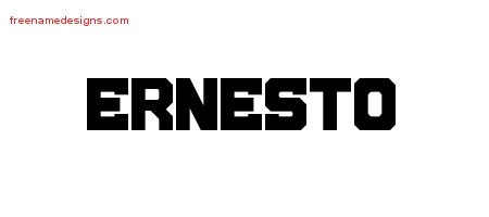 Titling Name Tattoo Designs Ernesto Free Download - Free Name Designs