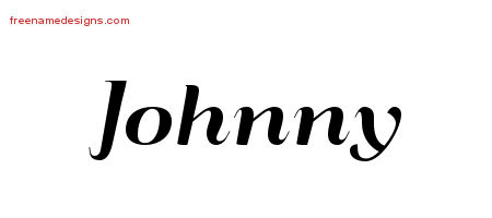 Art Deco Name Tattoo Designs Johnny Printable - Free Name Designs