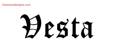 Blackletter Name Tattoo Designs Vesta Graphic Download - Free Name Designs