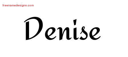 Calligraphic Stylish Name Tattoo Designs Denise Download Free - Free ...