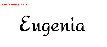 Calligraphic Stylish Name Tattoo Designs Eugenia Download Free - Free ...