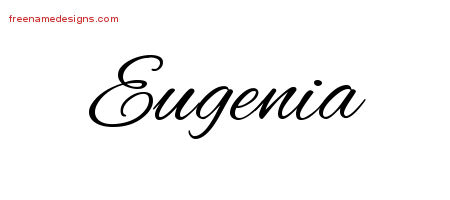 Cursive Name Tattoo Designs Eugenia Download Free - Free Name Designs