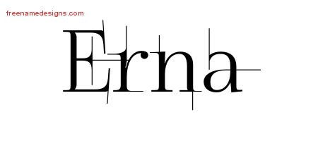 Decorated Name Tattoo Designs Erna Free - Free Name Designs