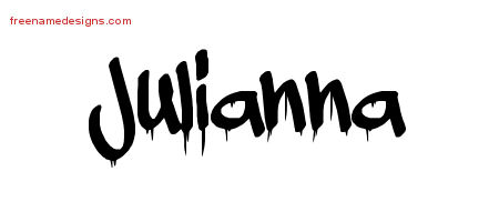 Graffiti Name Tattoo Designs Julianna Free Lettering - Free Name Designs
