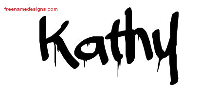 Graffiti Name Tattoo Designs Kathy Free Lettering - Free Name Designs