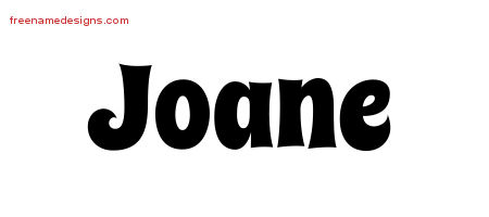Groovy Name Tattoo Designs Joane Free Lettering - Free Name Designs