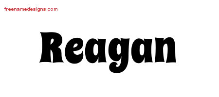 Groovy Name Tattoo Designs Reagan Free Lettering - Free Name Designs