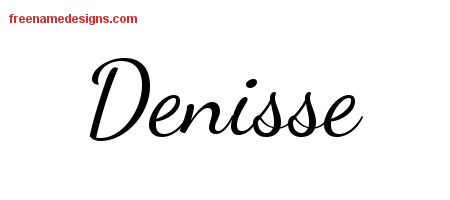 Lively Script Name Tattoo Designs Denisse Free Printout - Free Name Designs