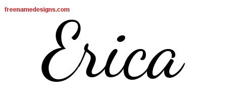 Erica Name Tattoos