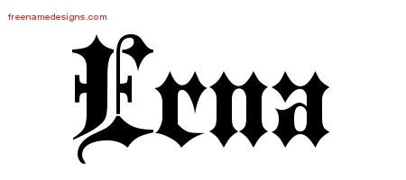 Old English Name Tattoo Designs Erna Free - Free Name Designs