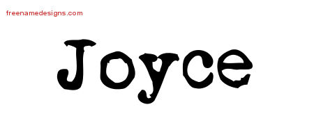 Vintage Writer Name Tattoo Designs Joyce Free Lettering - Free Name Designs